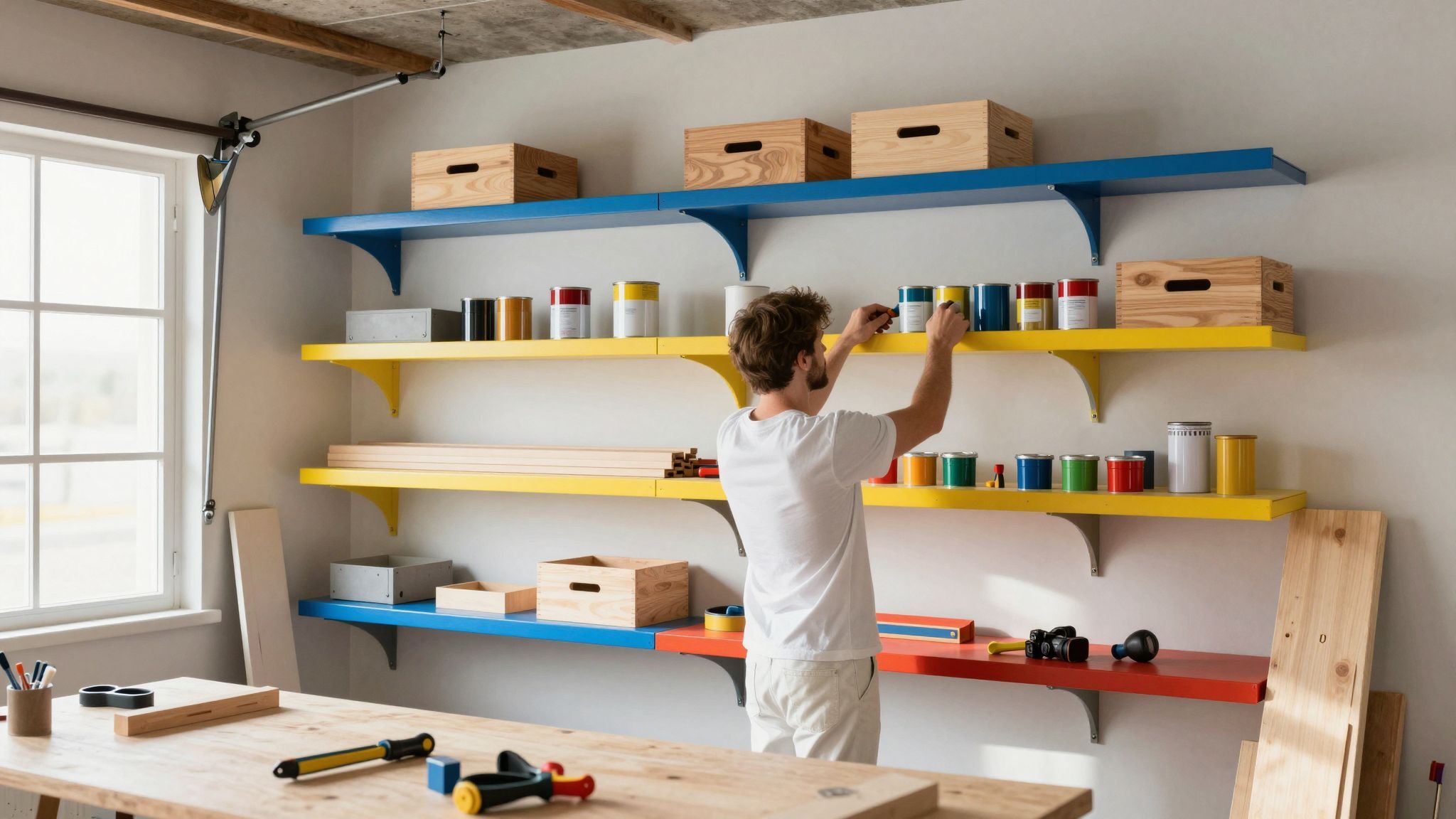 Kreatív garázsmegoldások: régi tárgyak újrahasznosítása praktikus módon.