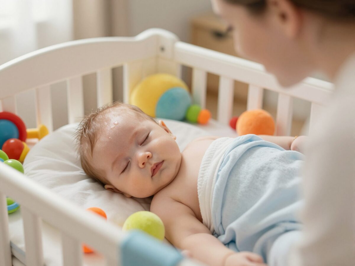 Miért izzad a baba feje alvás közben, és mikor kell aggódni?