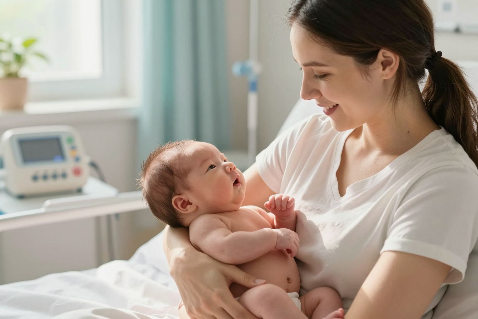 A bőrkontaktus csökkenti a stresszt és javítja a fejlődést.