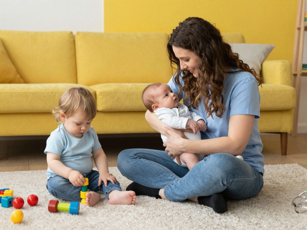 Testvérféltékenység kezelése: legyünk megértőek az elsőszülöttel a kisbaba érkezésekor