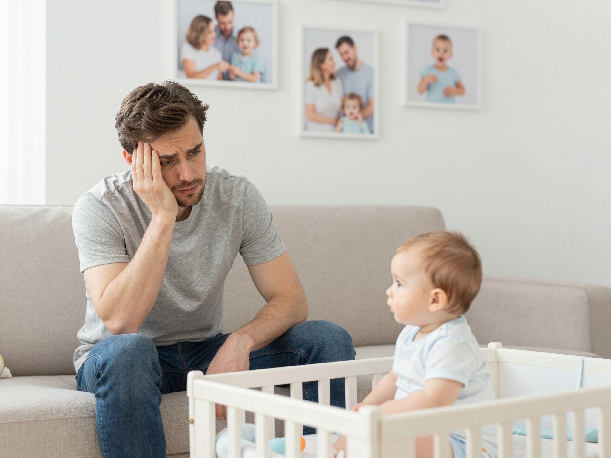 Az apák is tapasztalhatnak szülés utáni depressziót.