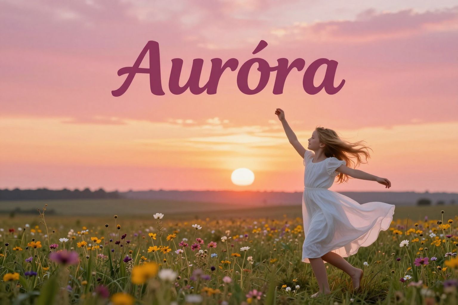 Az Auróra név a ragyogás és új kezdet szimbóluma.