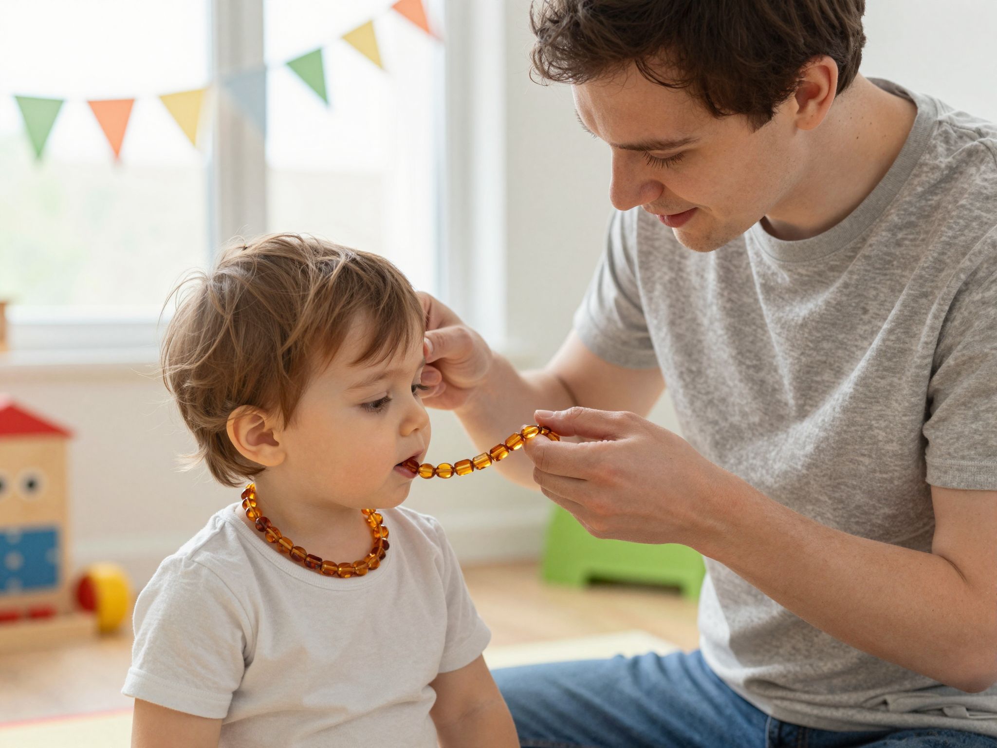 A borostyánlánc viselése szakszerű felügyeletet igényel.