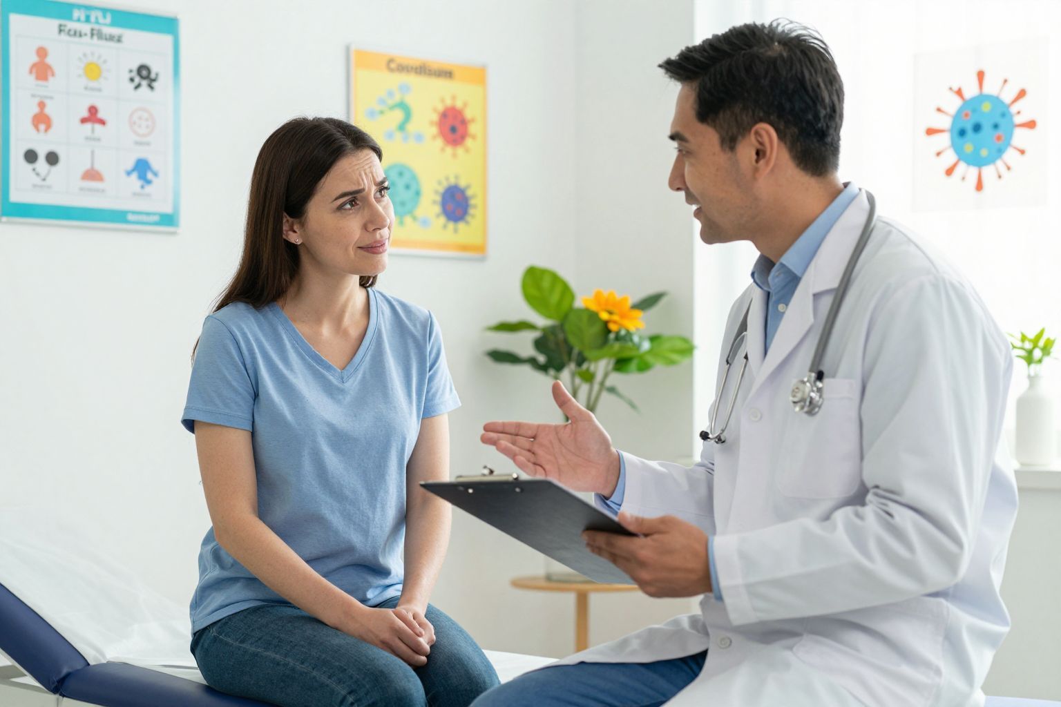 Influenza és Covid-19 tünetei gyakran hasonlóak lehetnek.