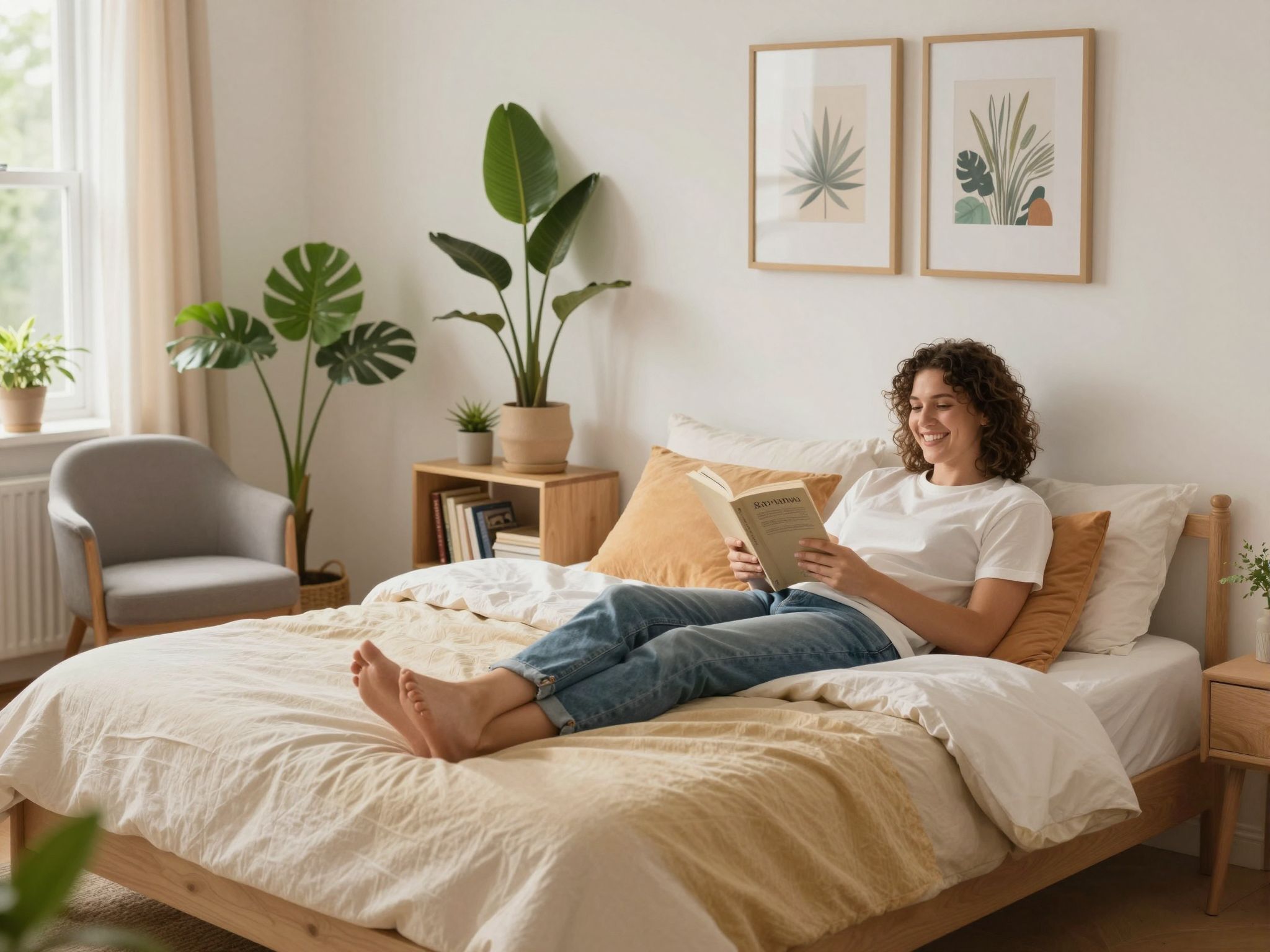 A hálószoba intim tér, pihenést és kölcsönhatást szolgál.