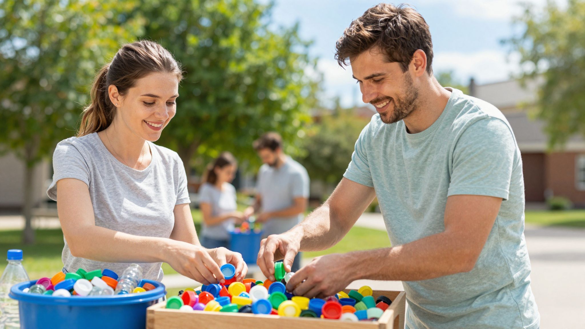 A hatékony logisztika elengedhetetlen a műanyag kupakok újrahasznosításához.