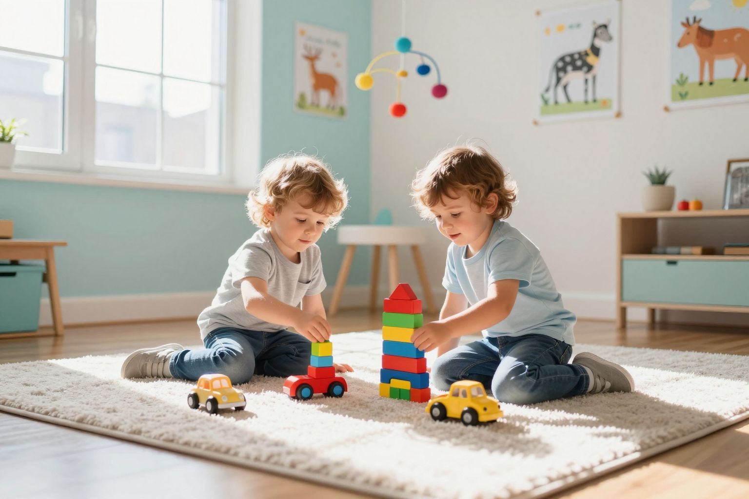 A párhuzamos játék elősegíti a szociális készségek fejlődését.