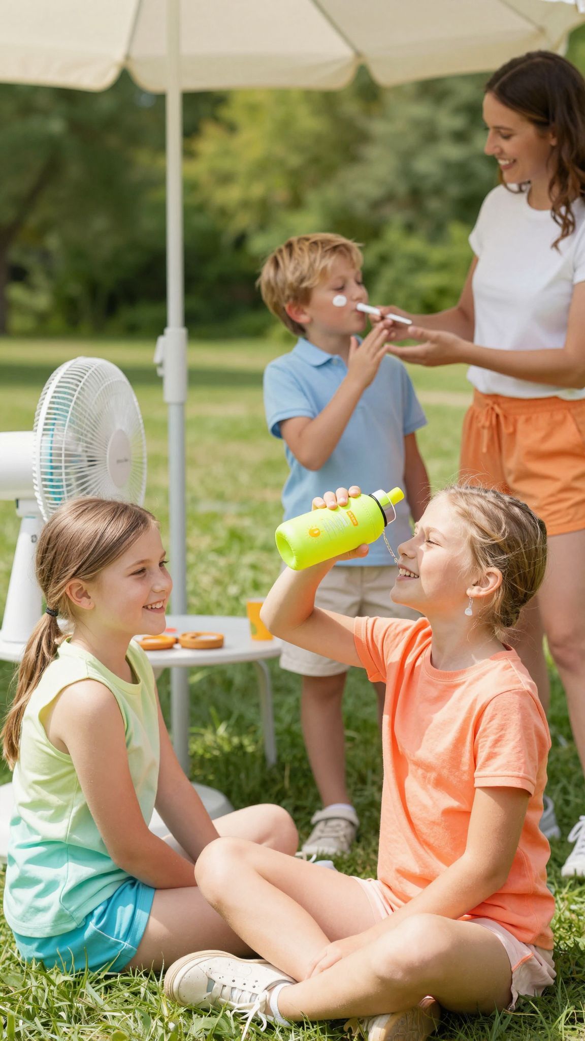 A hűtőszőnyegek segíthetnek a gyermekek hűtésében.