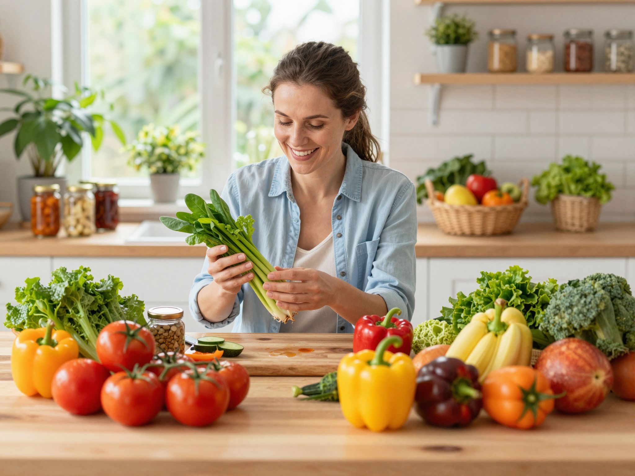 A friss termények szezonális választása gazdag ízeket biztosít.