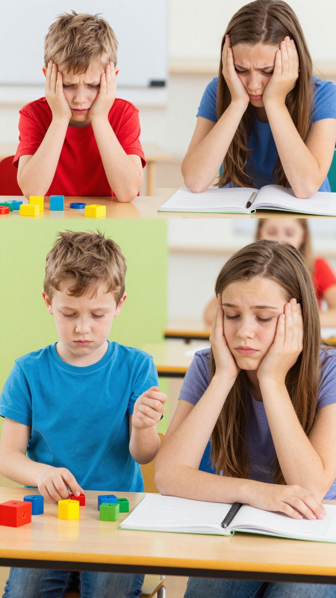 A túlterheltség jelei életkoronként eltérően jelentkeznek.