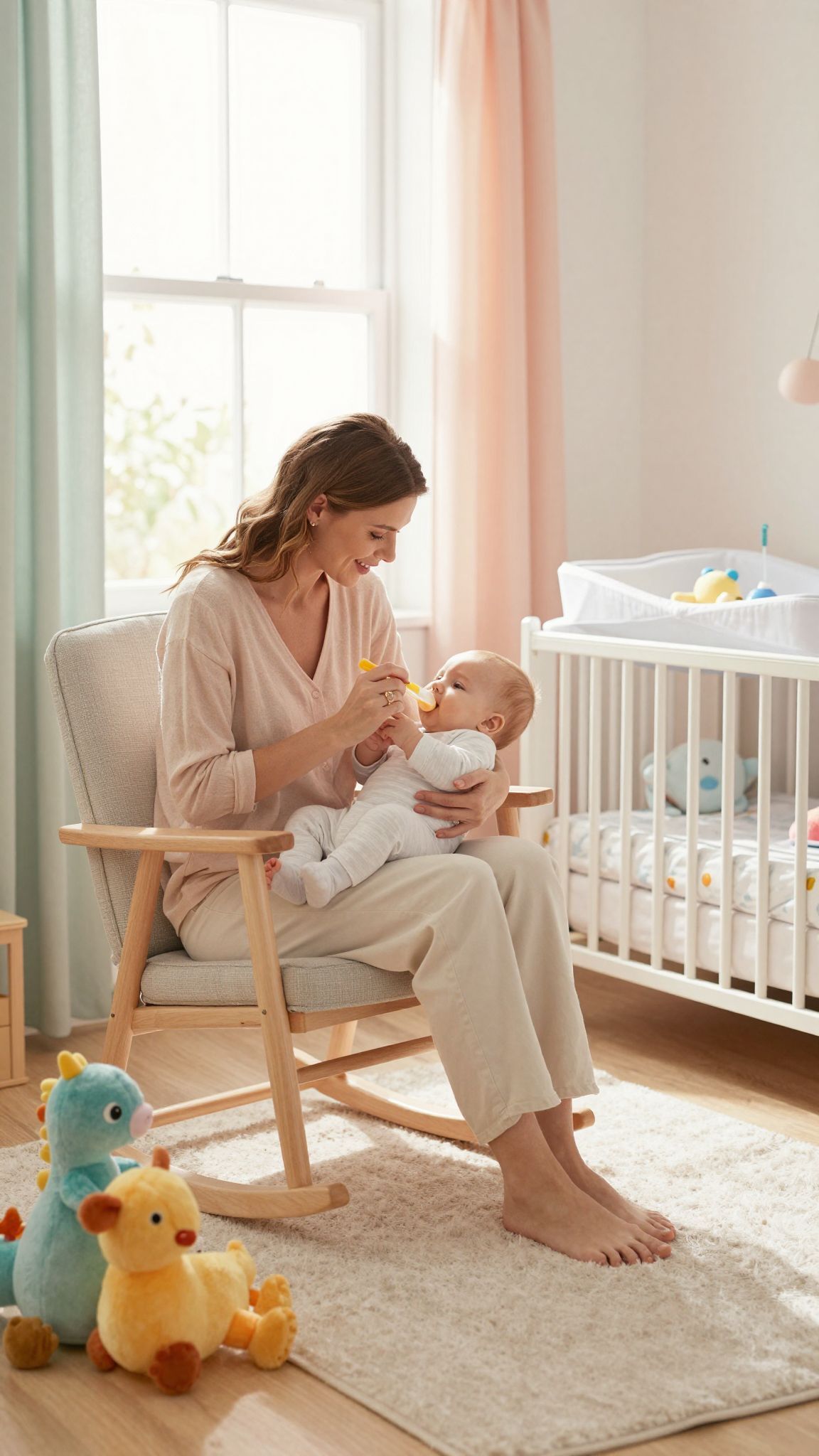 Az alvás és etetés ritmusának összhangja segít a babának.