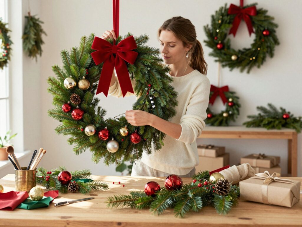 DIY karácsonyi dekoráció: készíts egyedi ajtókopogtatót lépésről lépésre