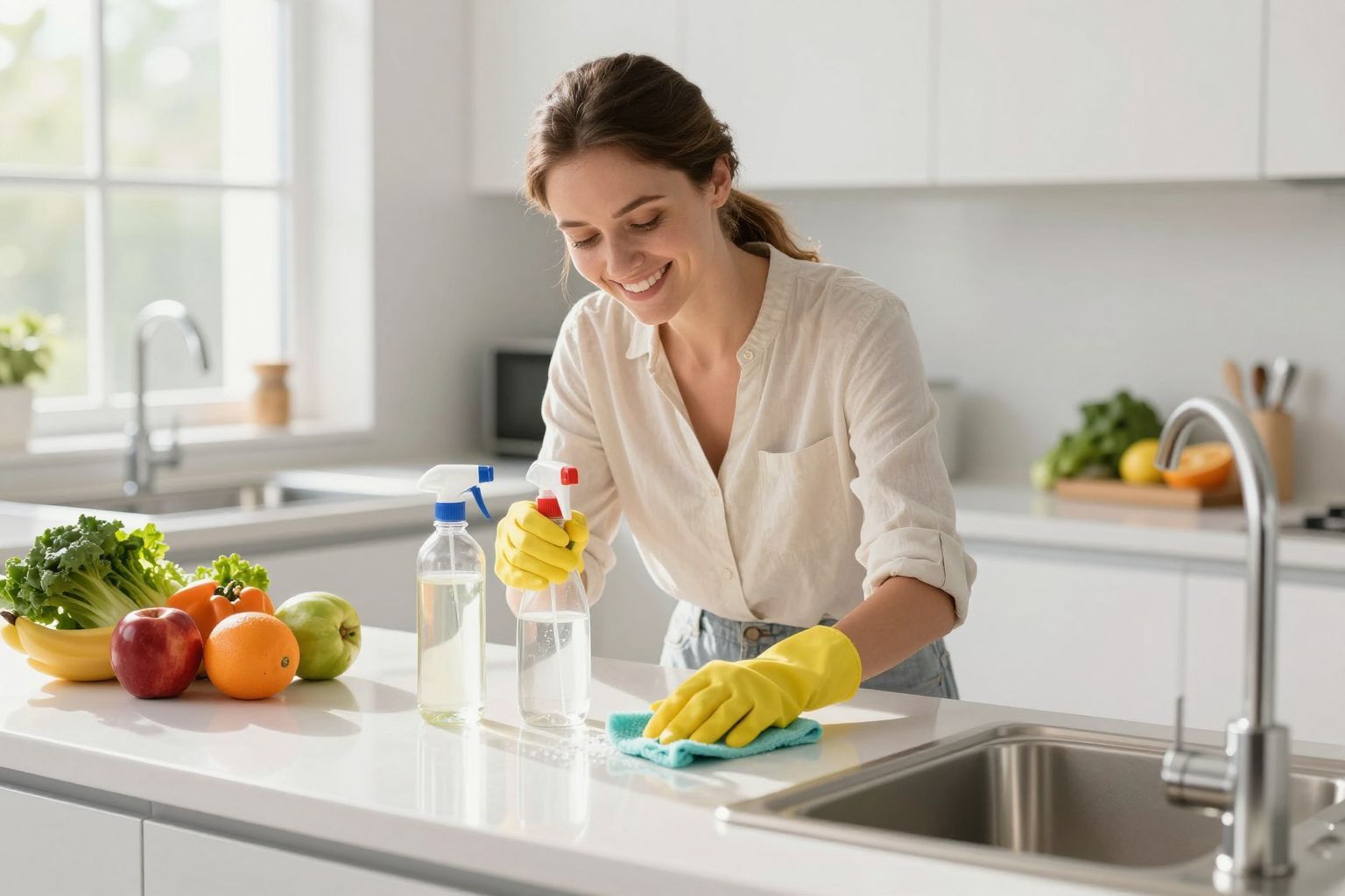 Az ecet természetes zsíroldó, környezetbarát alternatíva.