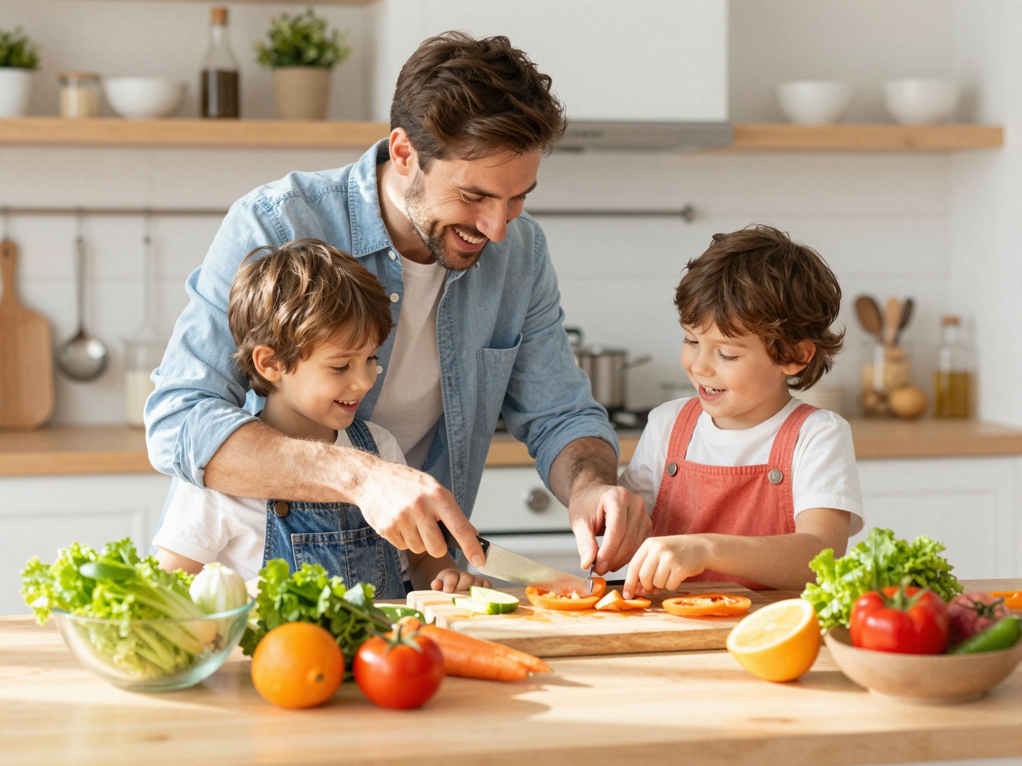 A közös főzés erősíti a gyerek egészségtudatos magatartását.