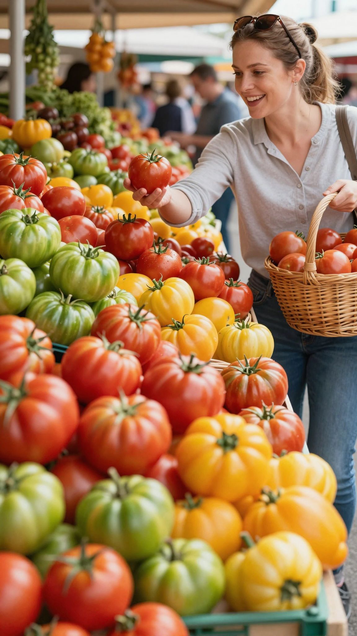 A zöld paradicsom a tárolás során érik be.