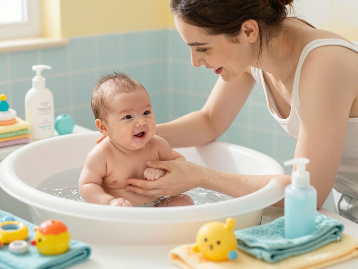 Fürdetési tippek újdonsült szülőknek: Mire figyelj a baba bőrének védelmében?