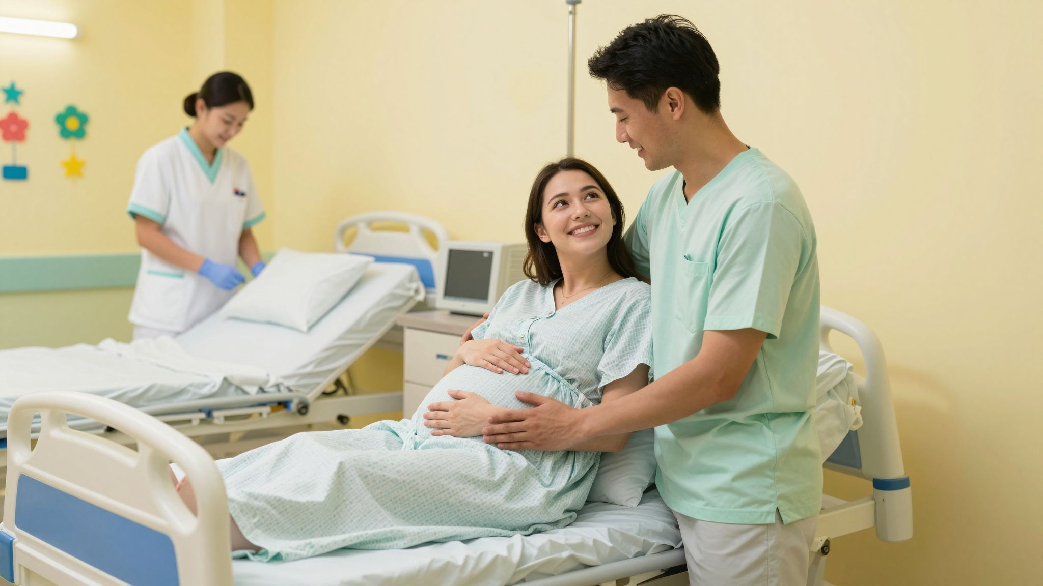 A szülés során a méhösszehúzódások ritmusát figyelik.