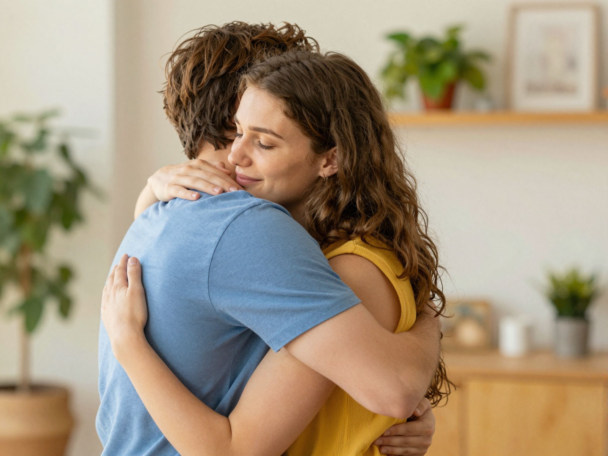 Az ölelés csökkenti a kortizolszintet és fokozza az oxitocint.