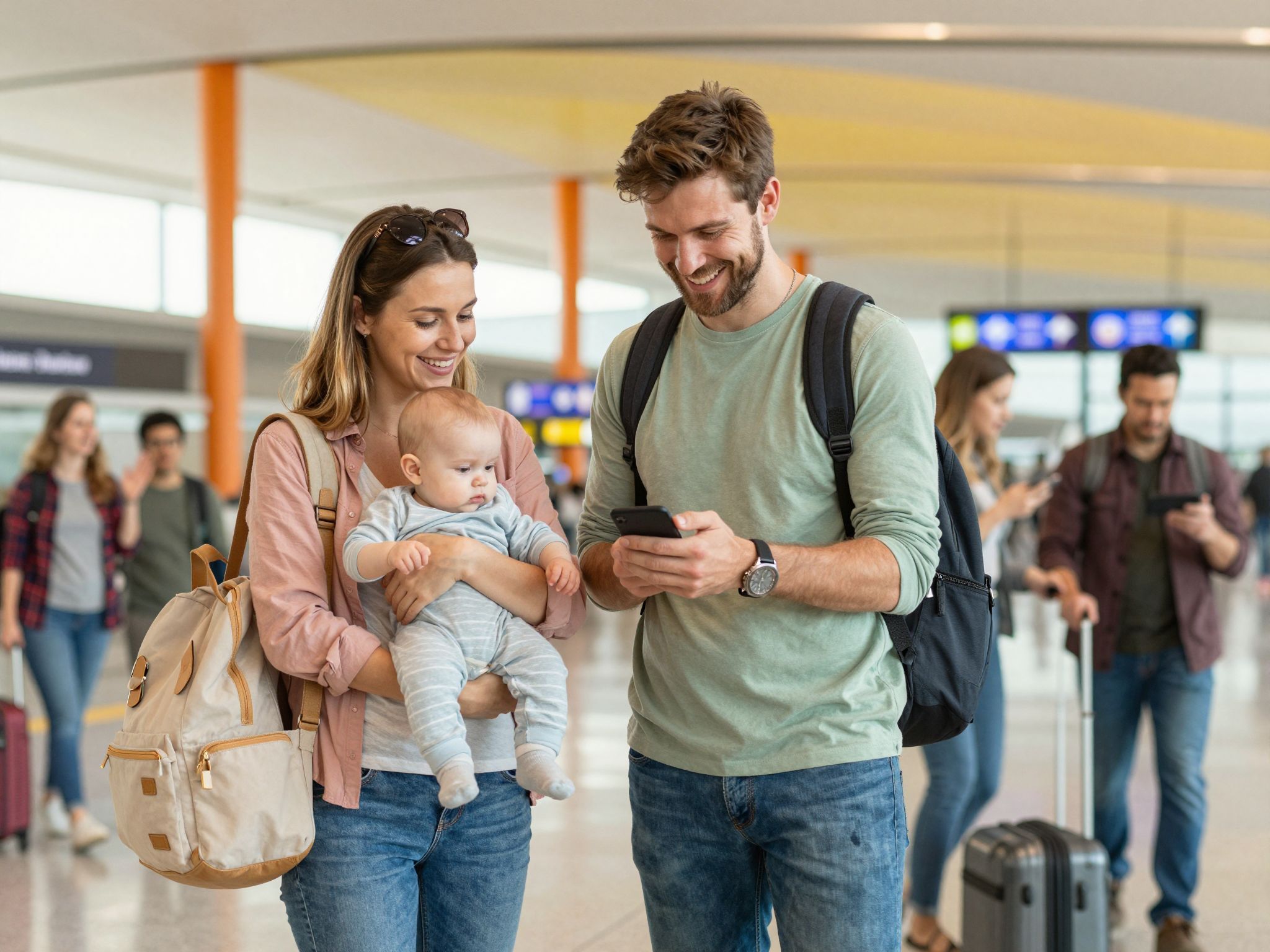 Babákkal repülve mindig tartsunk kéznél pelenkát!