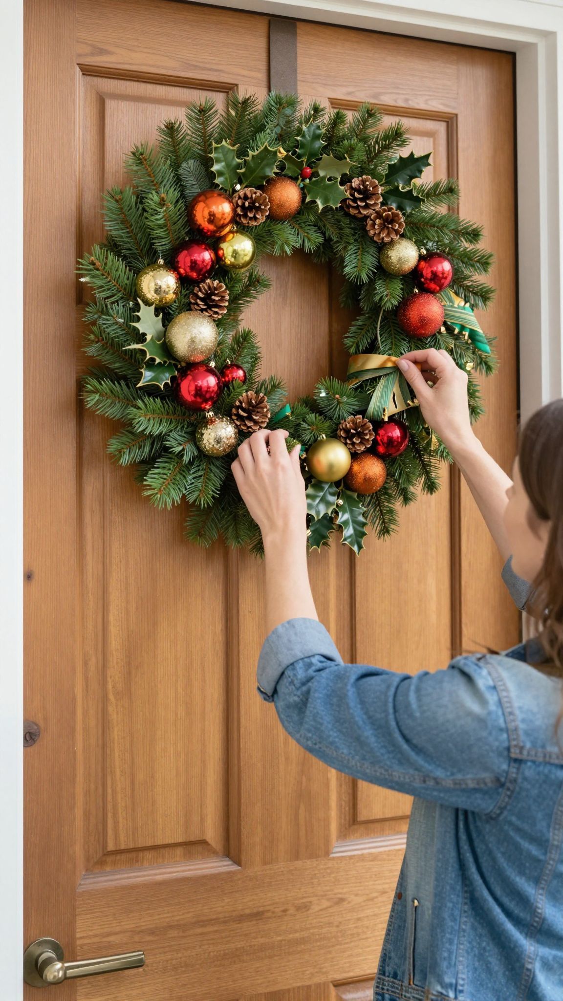Használj erős ragasztót a kopogtató biztos rögzítéséhez!