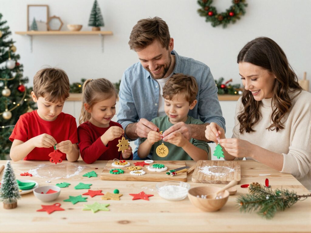 Karácsonyi díszek készítése só-liszt gyurmából: egyszerű és szórakoztató program az egész családnak