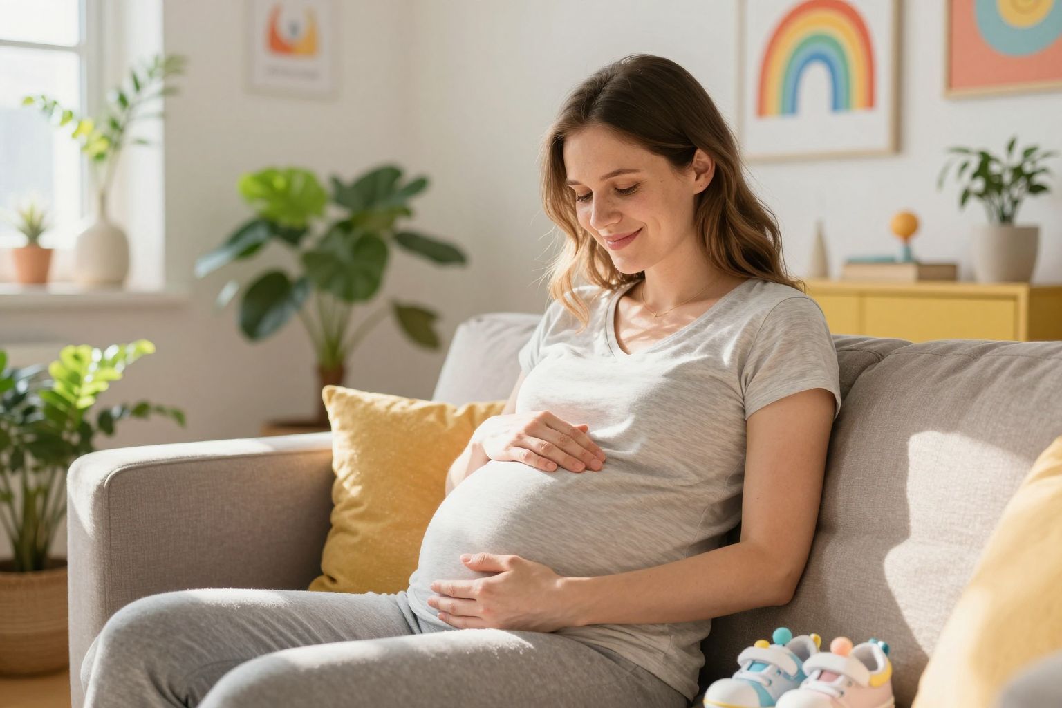 A csuklás gyakori a terhesség végén, normális jelenség.