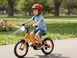 Sisak, lámpa, prizma: tudod, mi kötelező a gyerek biciklijére a KRESZ szerint?