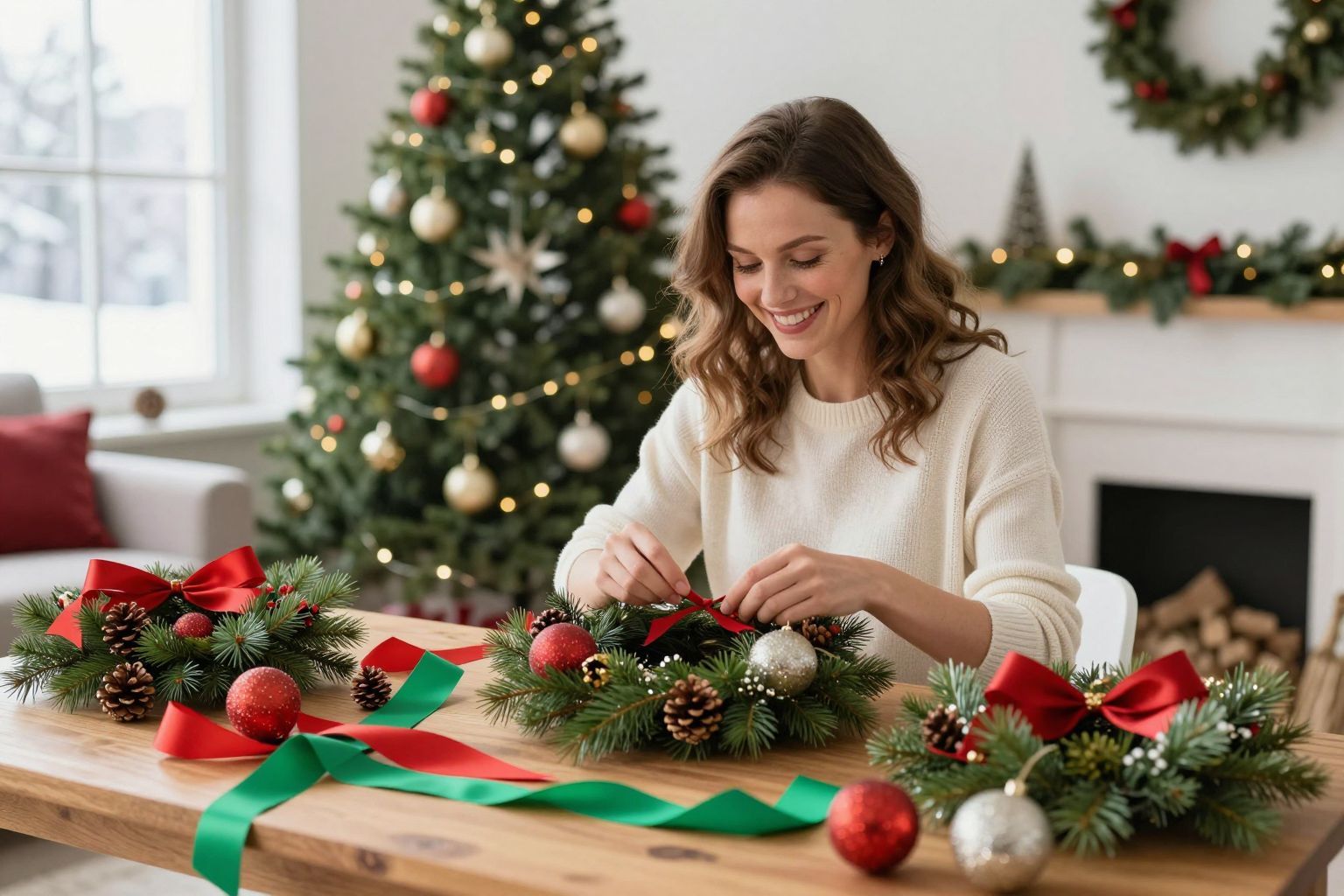 Őszi színek, mint a narancs és arany, ünnepi hangulatot adnak.