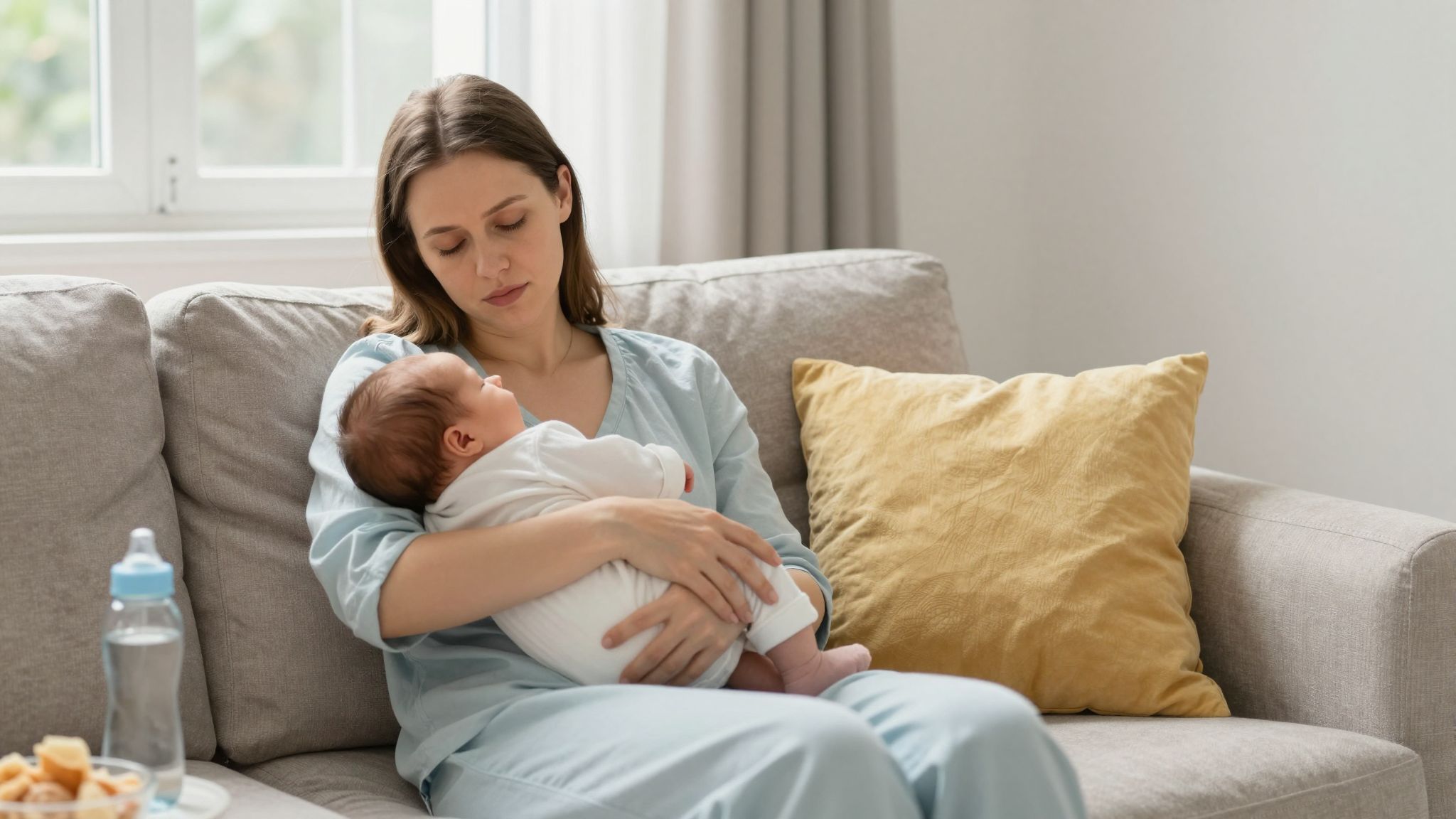 A szülés utáni vérszegénység fáradtságot és gyengeséget okozhat.