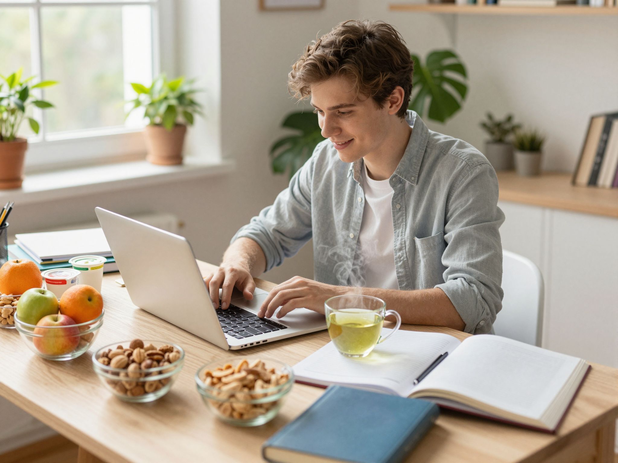A megfelelő étrend javítja a tanulás hatékonyságát.