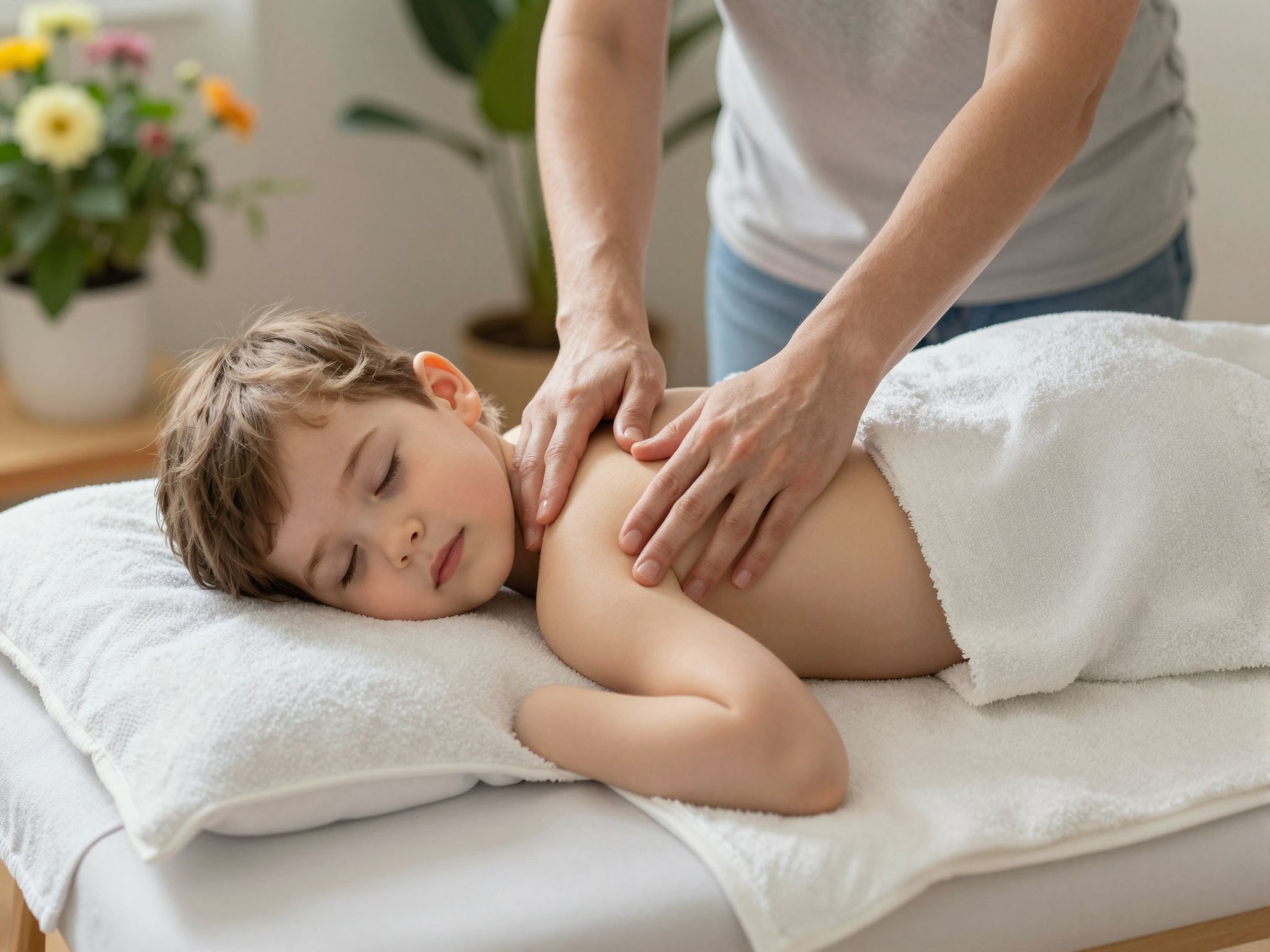 A hasmasszázs segíthet a hasi fájdalom enyhítésében.