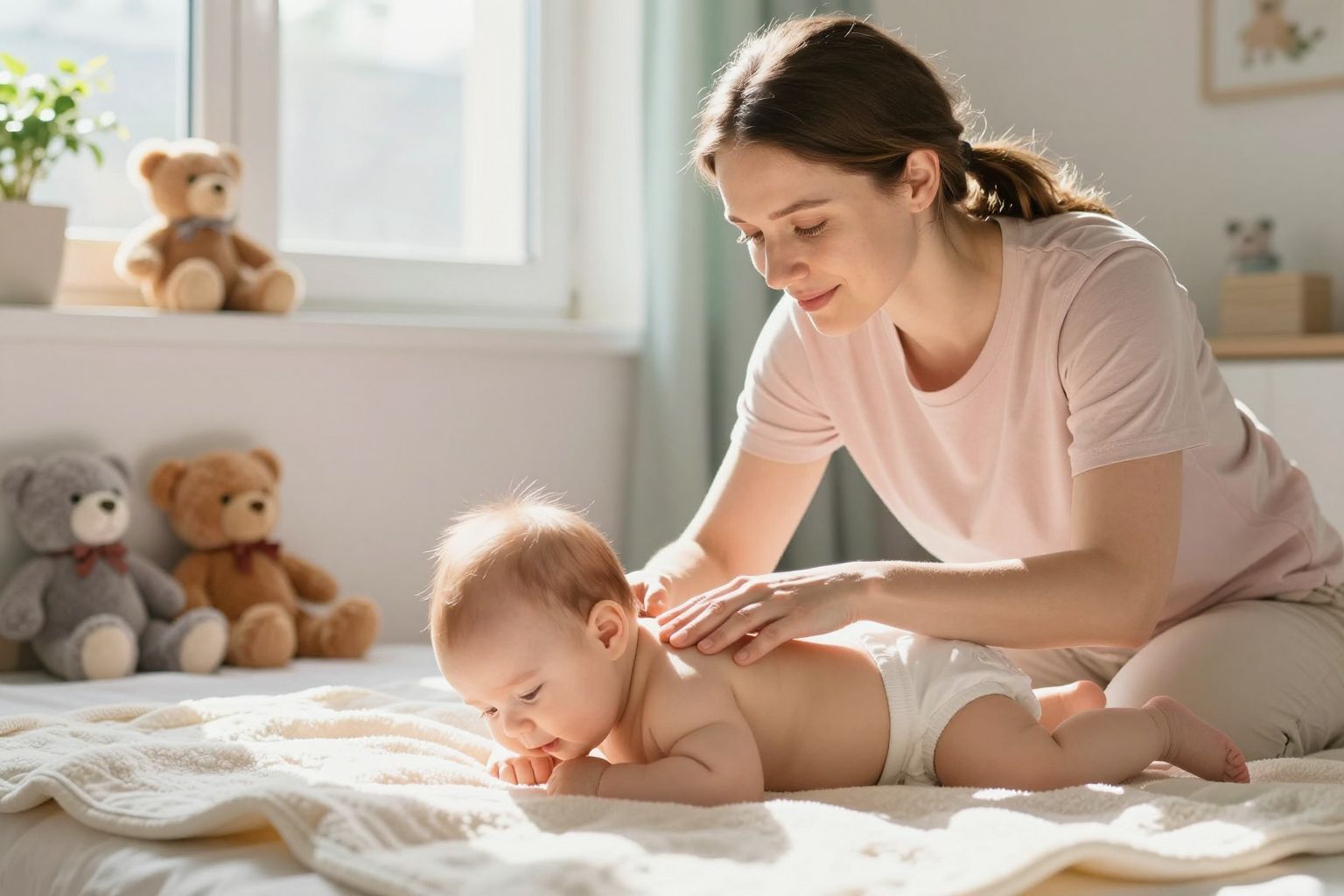 A babamasszázs erősíti a szülő-gyermek kapcsolatot.
