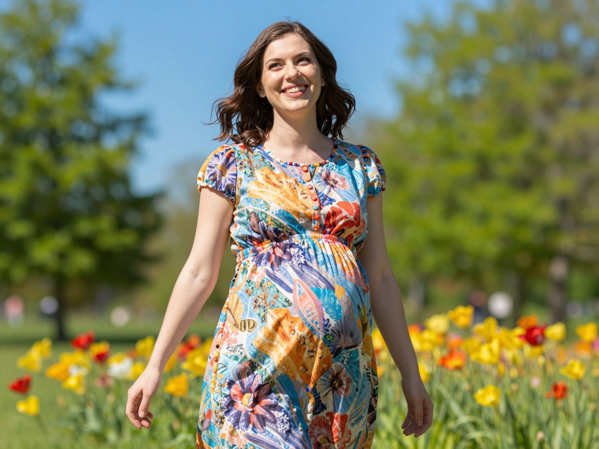 A negyedik hónaptól kezdődik a várandós has kiemelkedése.