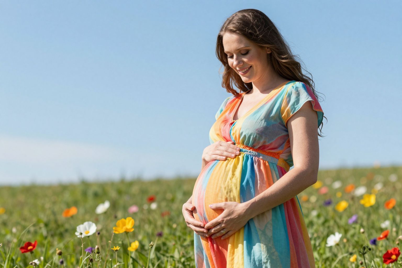 A nyolcadik hónapban a baba már szorosabban helyezkedik el.