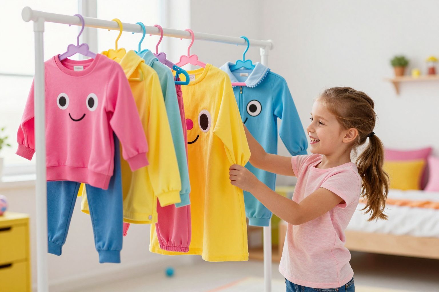 A ruhák karakterekké válása elősegíti a gyerekek önállóságát.