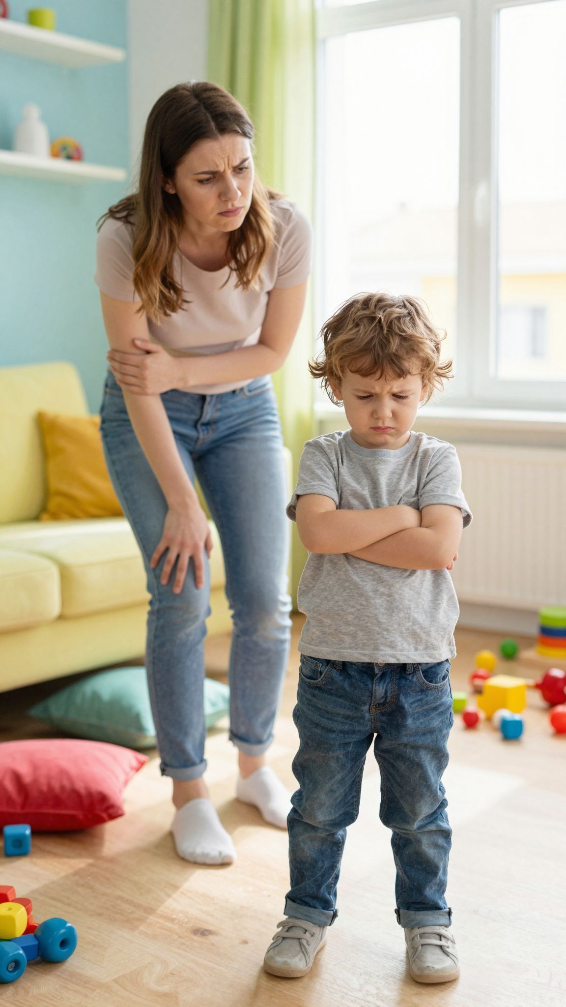 A szülői türelem próbára tétele a dackorszakban.