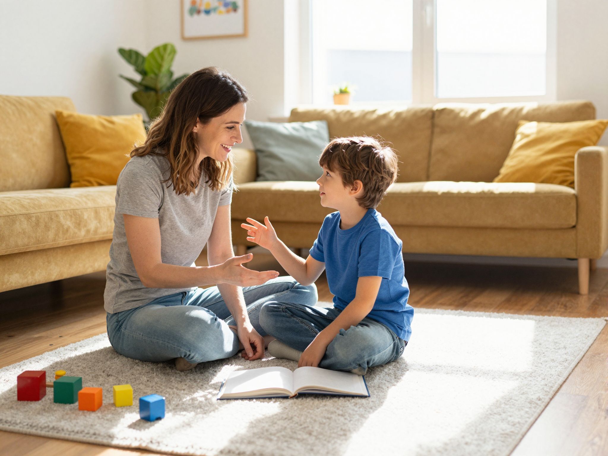 Az aktív hallgatás erősíti a gyerekek érzelmi biztonságát.