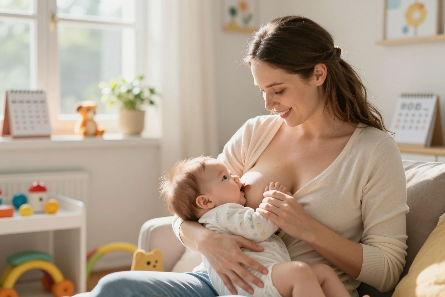 A szoptatás alatt az immunizáció erősíti a csecsemő védelmét.