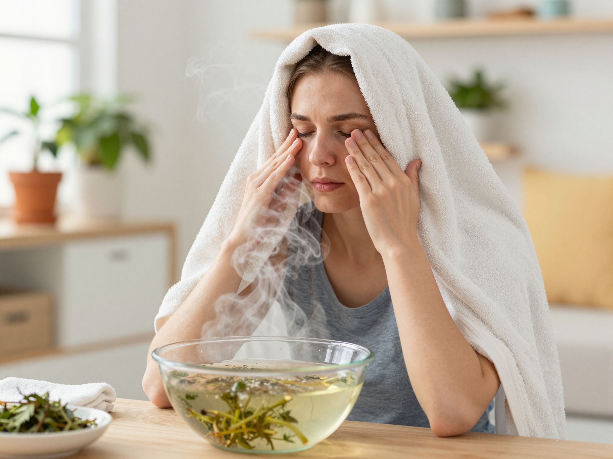 A gőzölés segíthet az arcüreggyulladás tüneteinek enyhítésében.