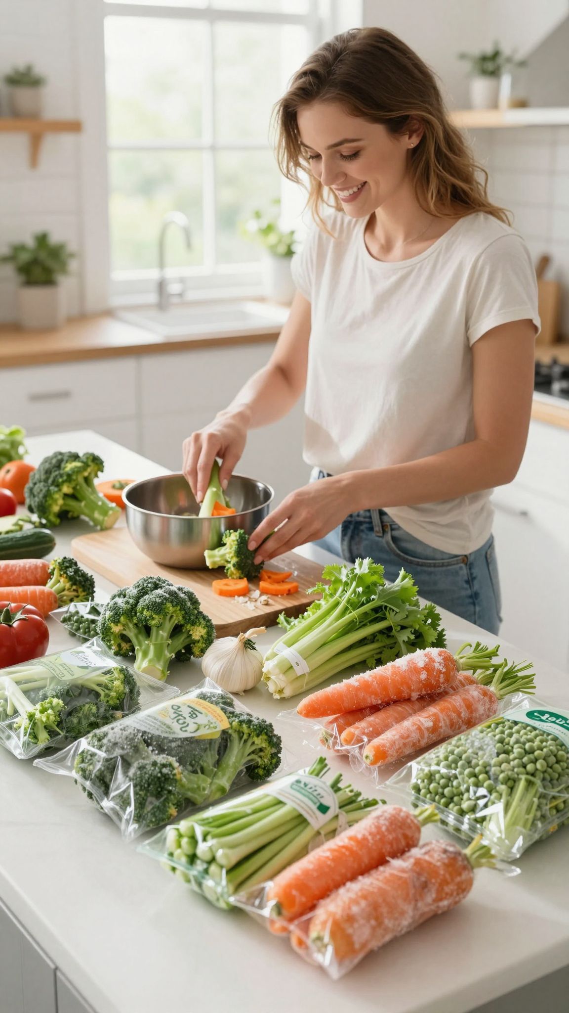 A fagyasztott zöldségek tápanyagtartalma hosszú ideig megmarad.