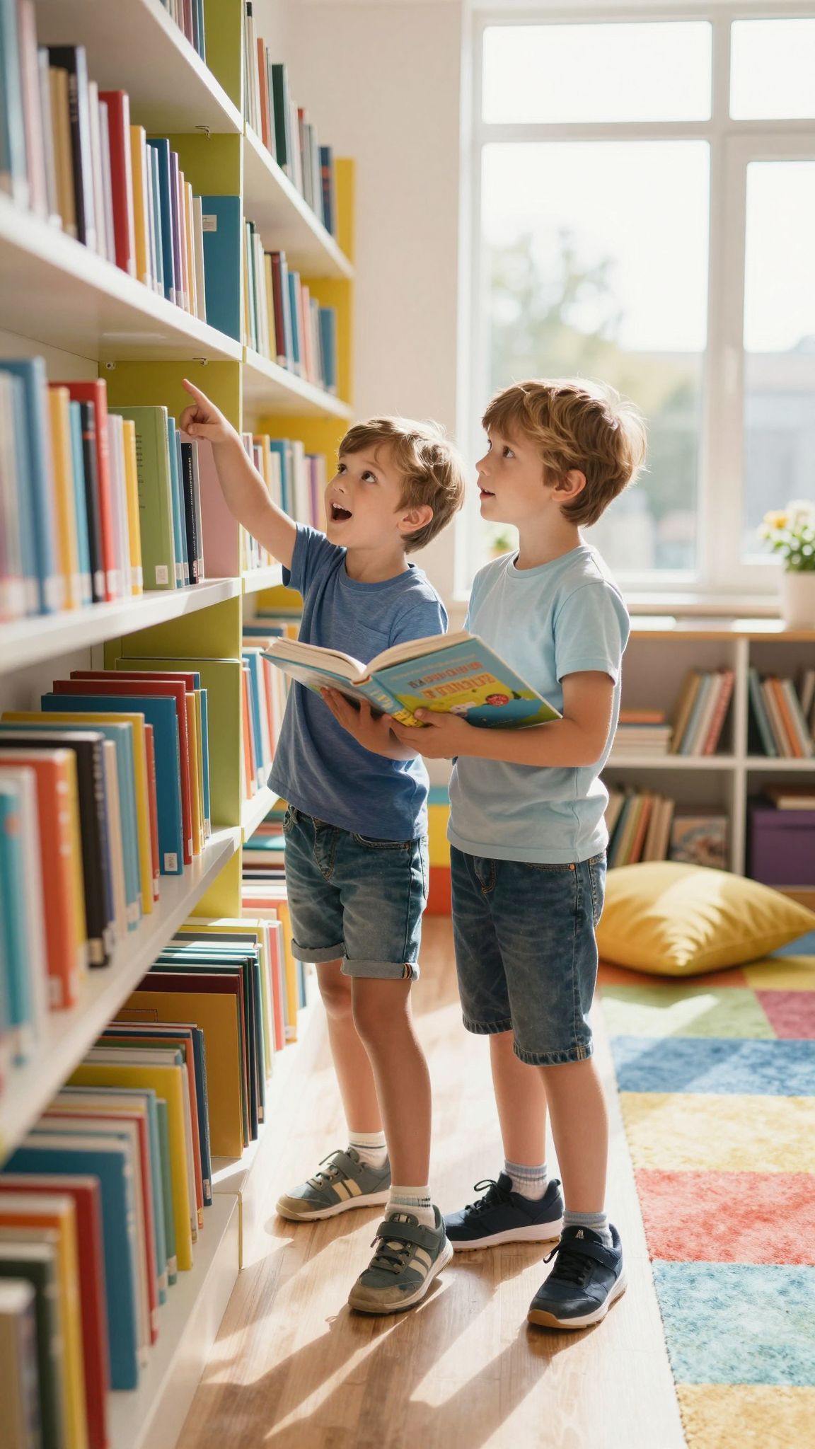 Könyvek közötti kreatív játékok növelik az érdeklődést.