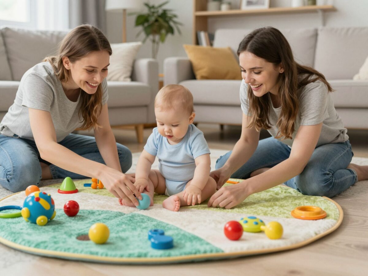 Hogyan játssz a babáddal az első évben? Fejlesztő játékok hónapról hónapra