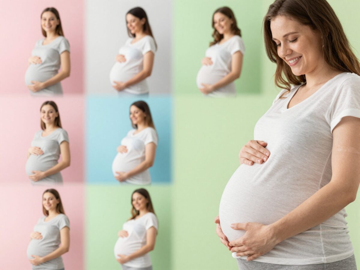 Így növekszik a pocak: a tested lenyűgöző átalakulása a 9 hónap alatt