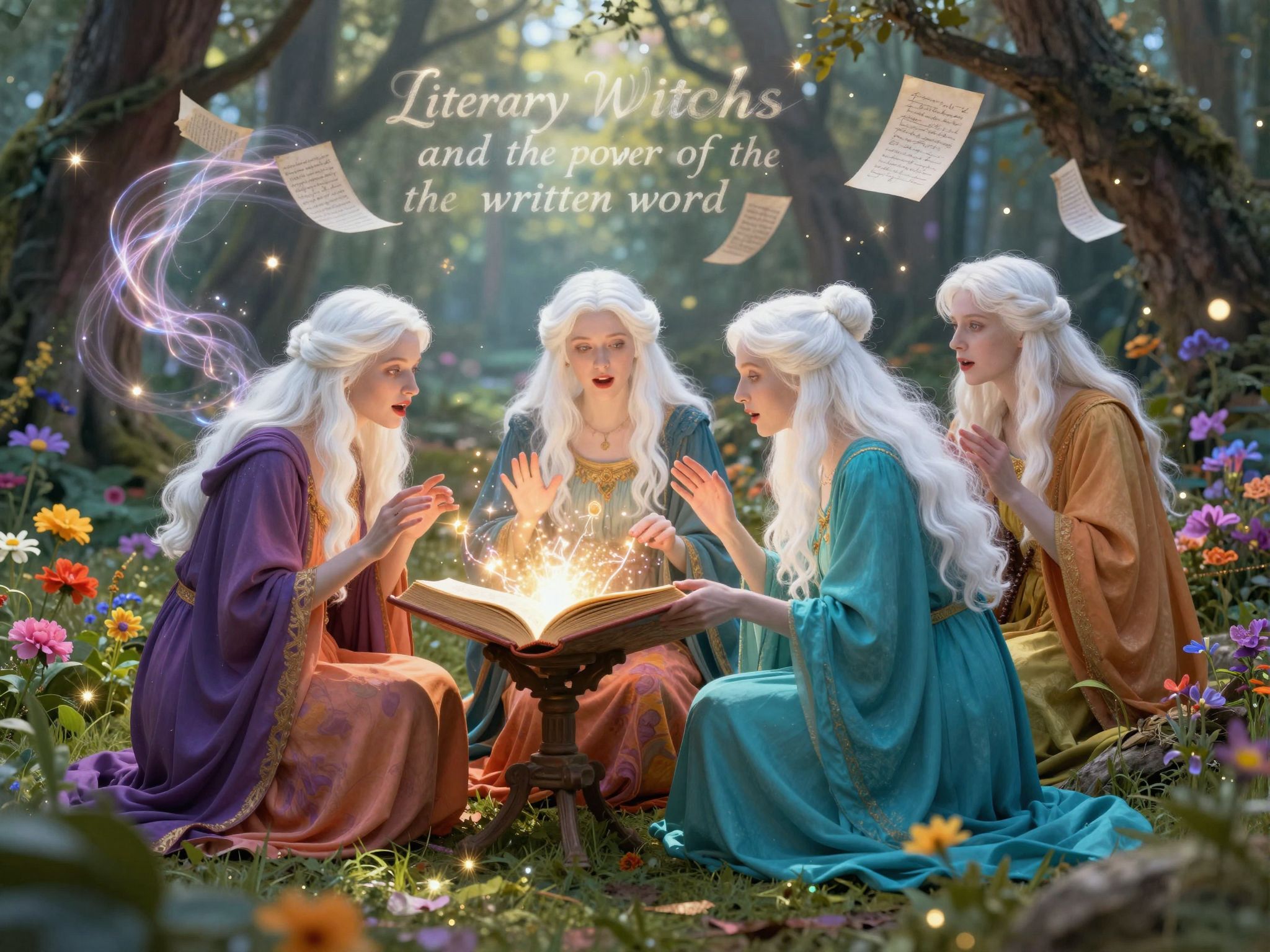 A boszorkányok írna a varázslat és tudás összefonódik.