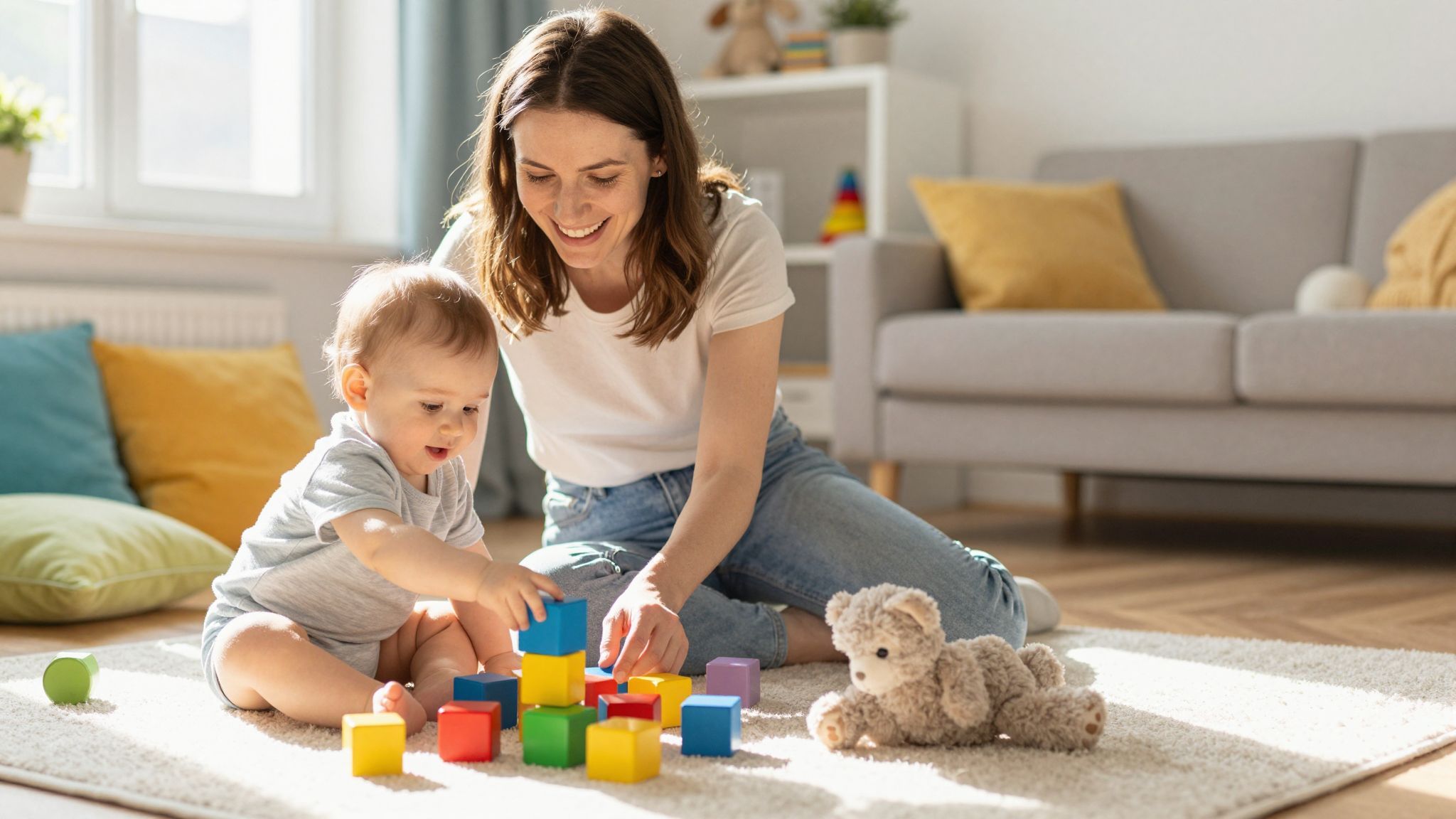 A játékos fejlesztés támogathatja a babák mozgásfejlődését.