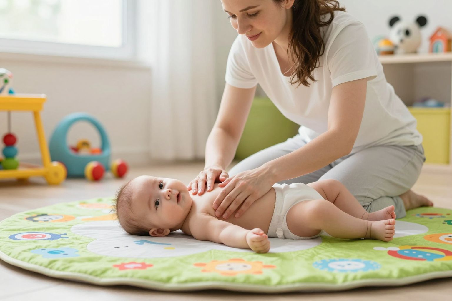Ne masszírozzuk, ha a baba beteg vagy fáradt.