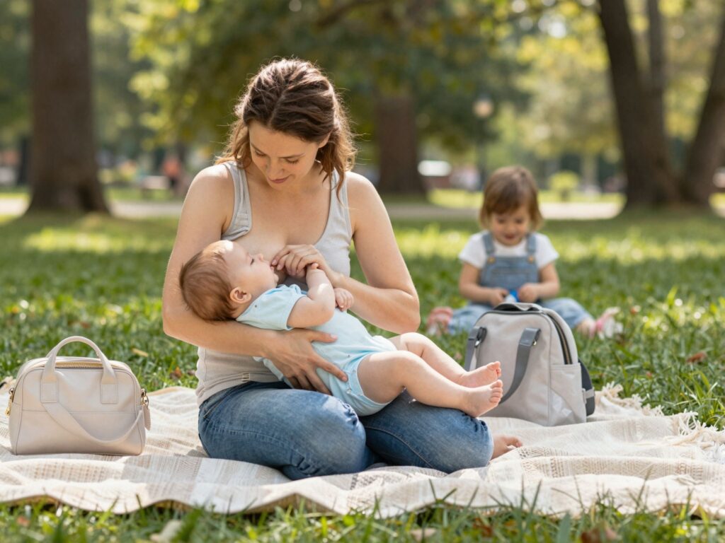 Szoptatás útközben: hogyan készülj fel és mit vigyél magaddal?
