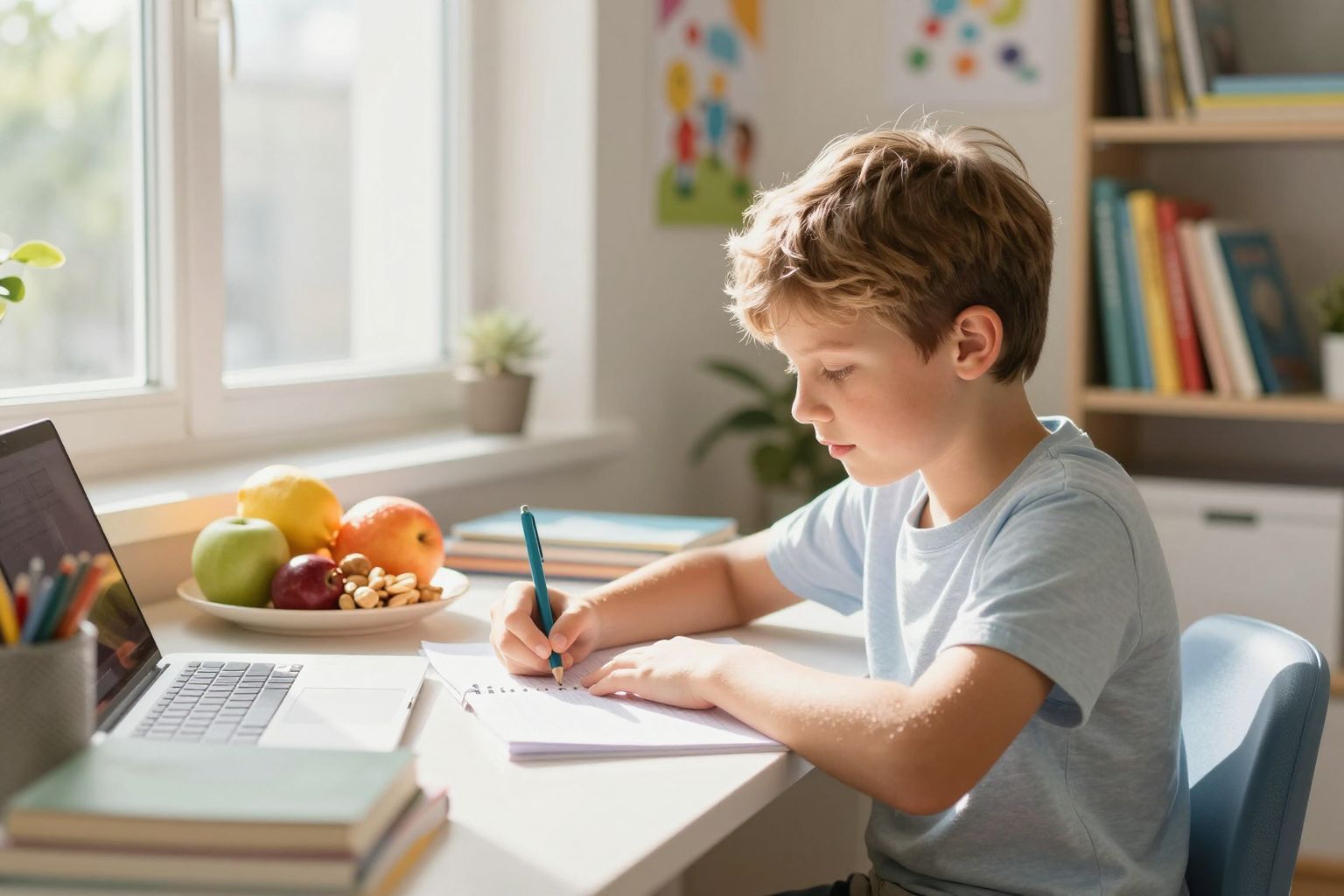 A helyes táplálkozás javítja a tanulás hatékonyságát.