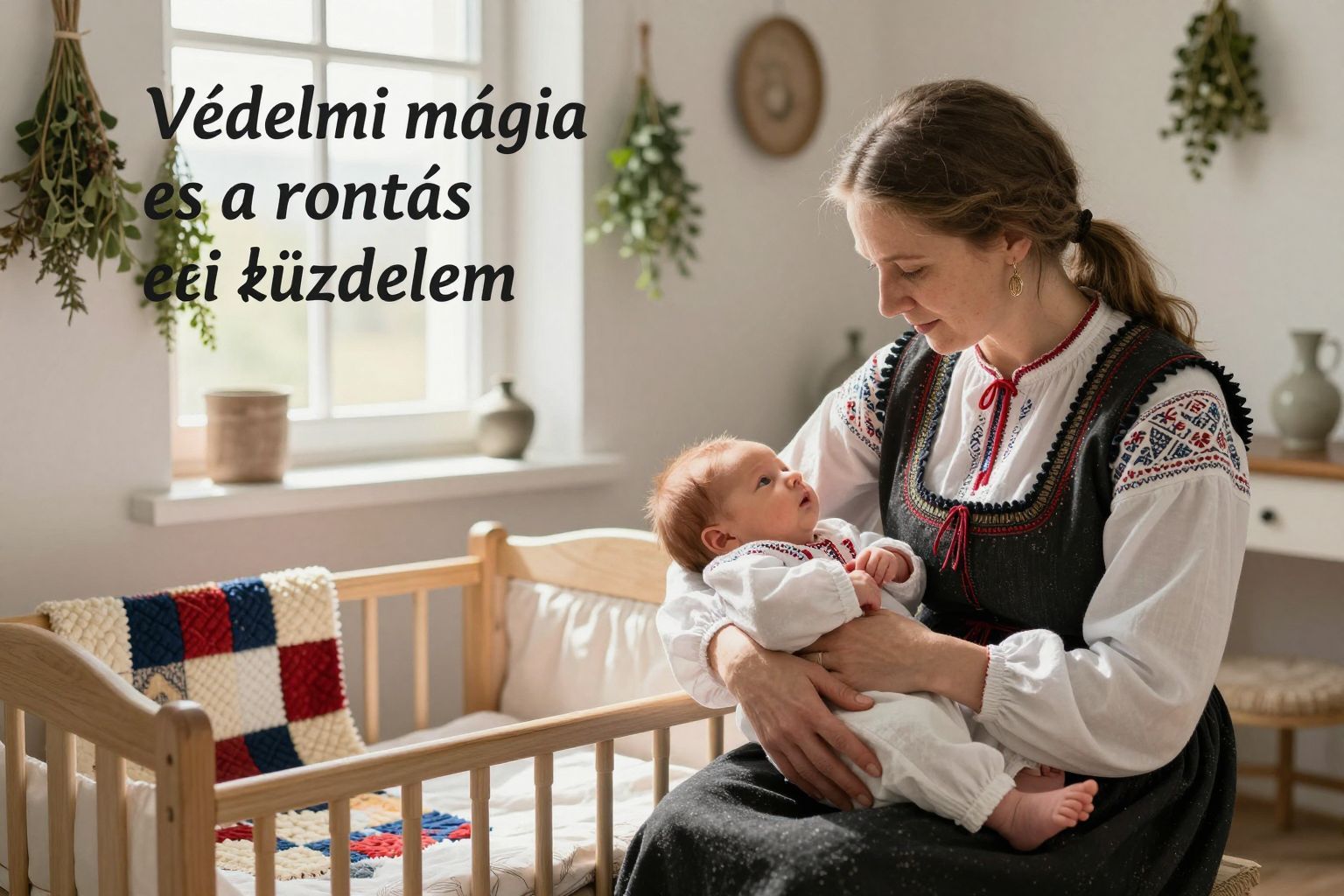A védelmi mágia segítette a friss anyákat a rontástól.