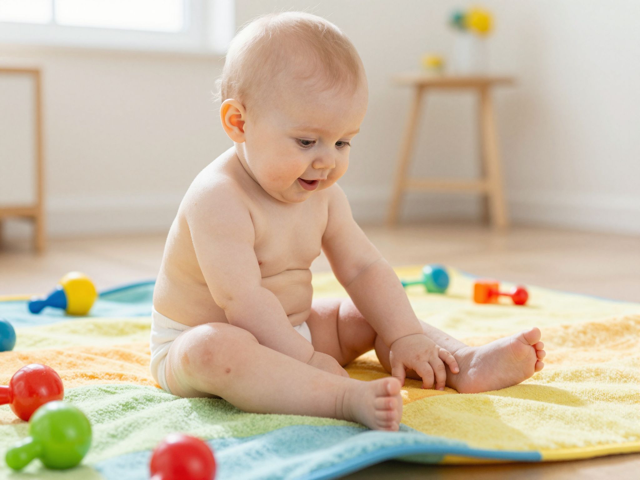 A bőrápolás segíti a baba bőrének egészséges fejlődését.